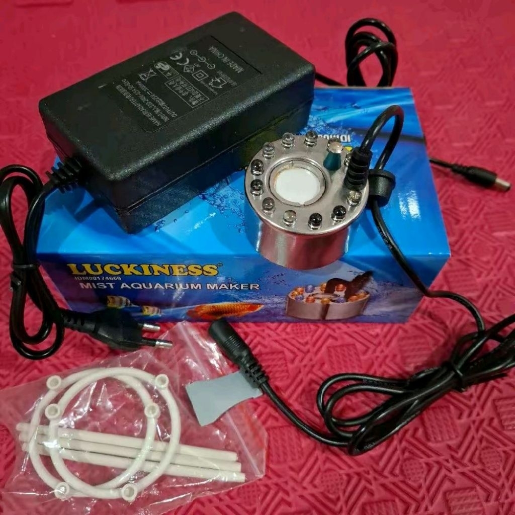 Pembuat Asap Kabut Aquarium Aeroponik Mist Maker Plus Adaptor