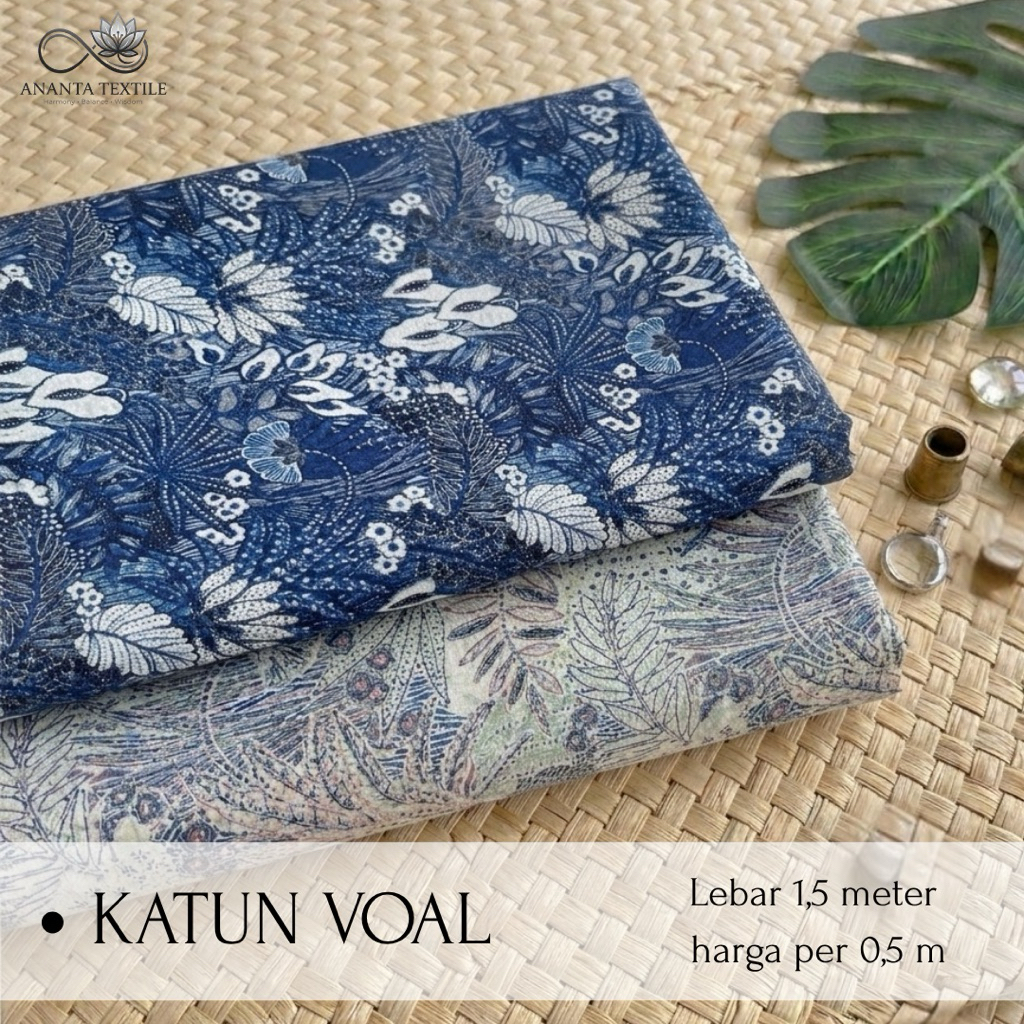 kain katun voal motif batik