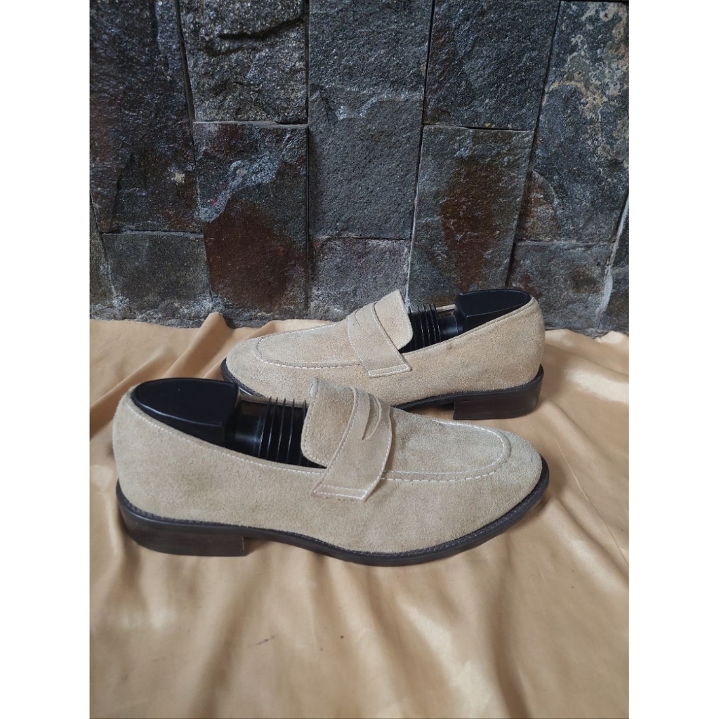 Penny Loafers Ecco Suede Dress Shoes