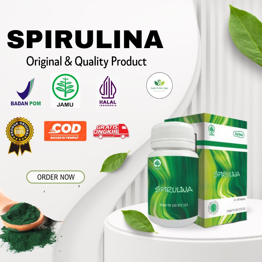 Kapsul Spirulina Original Suplemen Meningkatkan Kekebalan Tubuh