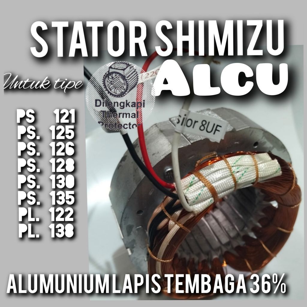 Spull Gulungan Stator Dinamo Pompa Air SHIMIZU