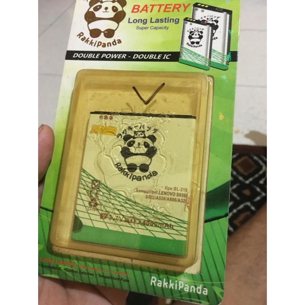 Baterai Lenovo A536 S650 S820 S820E A750E A770E BL210 Double Power BL-210 A656 A658T A766 A606 S658T