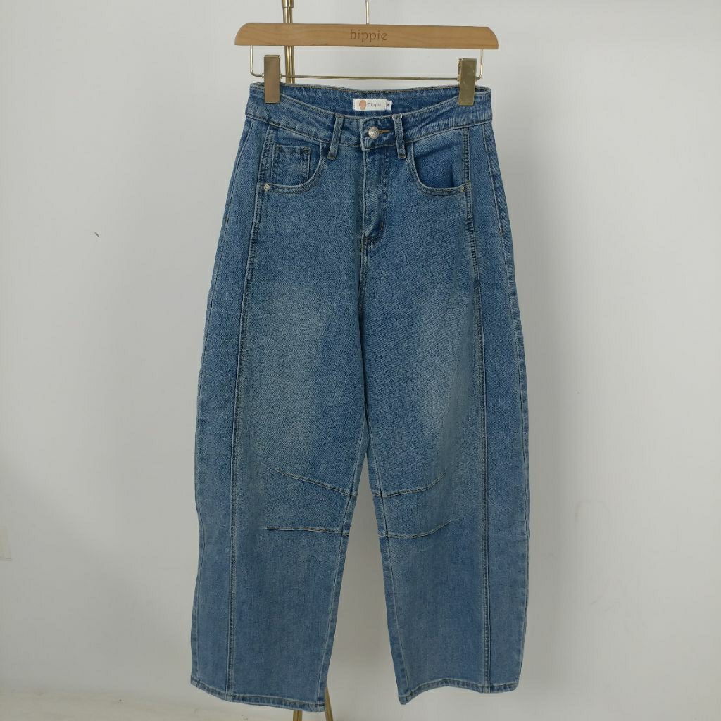 Celana Jeans Wanita - Jeans Barrel Wanita - Barrel Soft Denim - Hippie Fashion