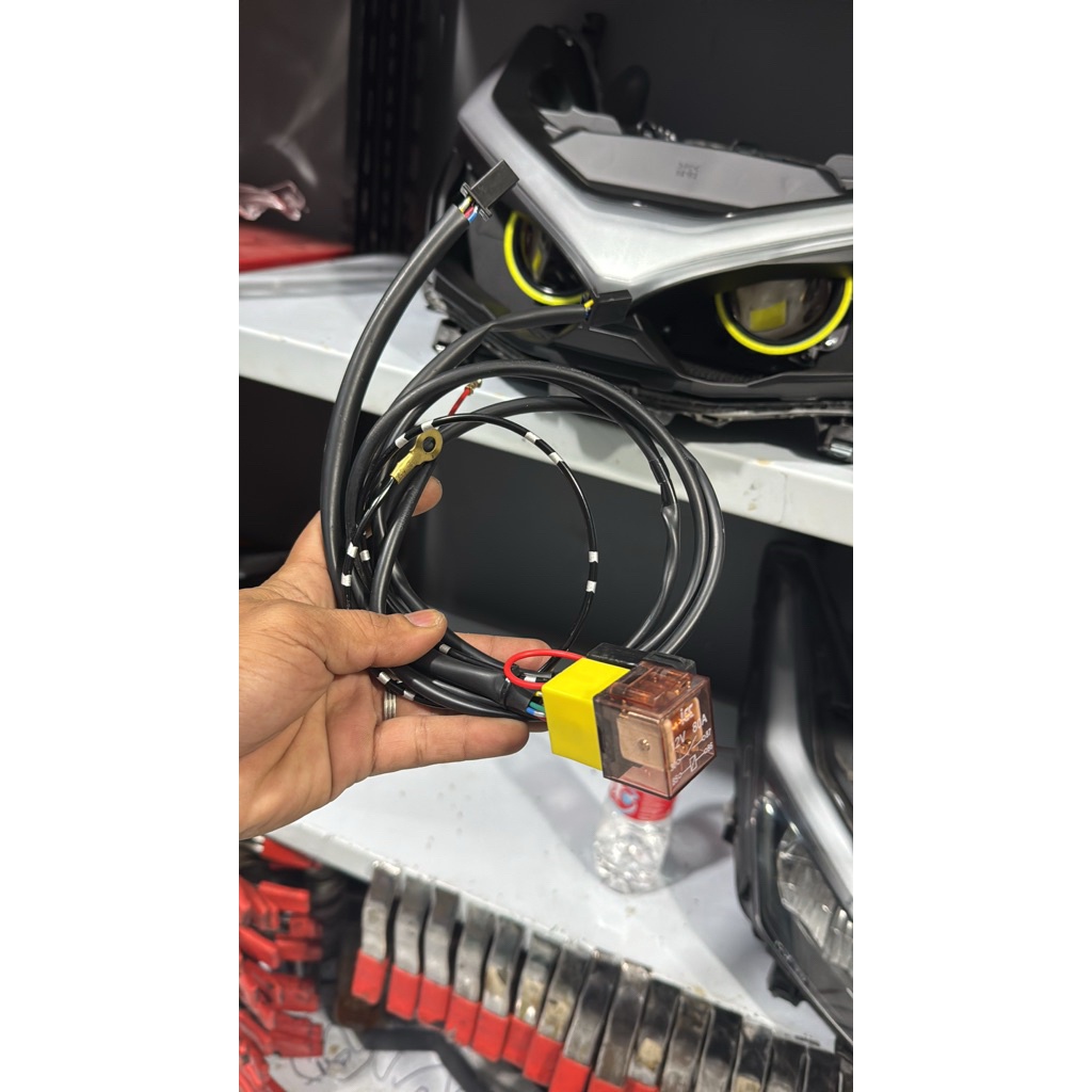 Saklar kanan revo & pass beam buat billed lengkap relay set cocok untuk pasang biled motor vario 125