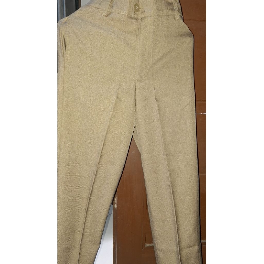 Set Celana dan Vest Warna Espresso