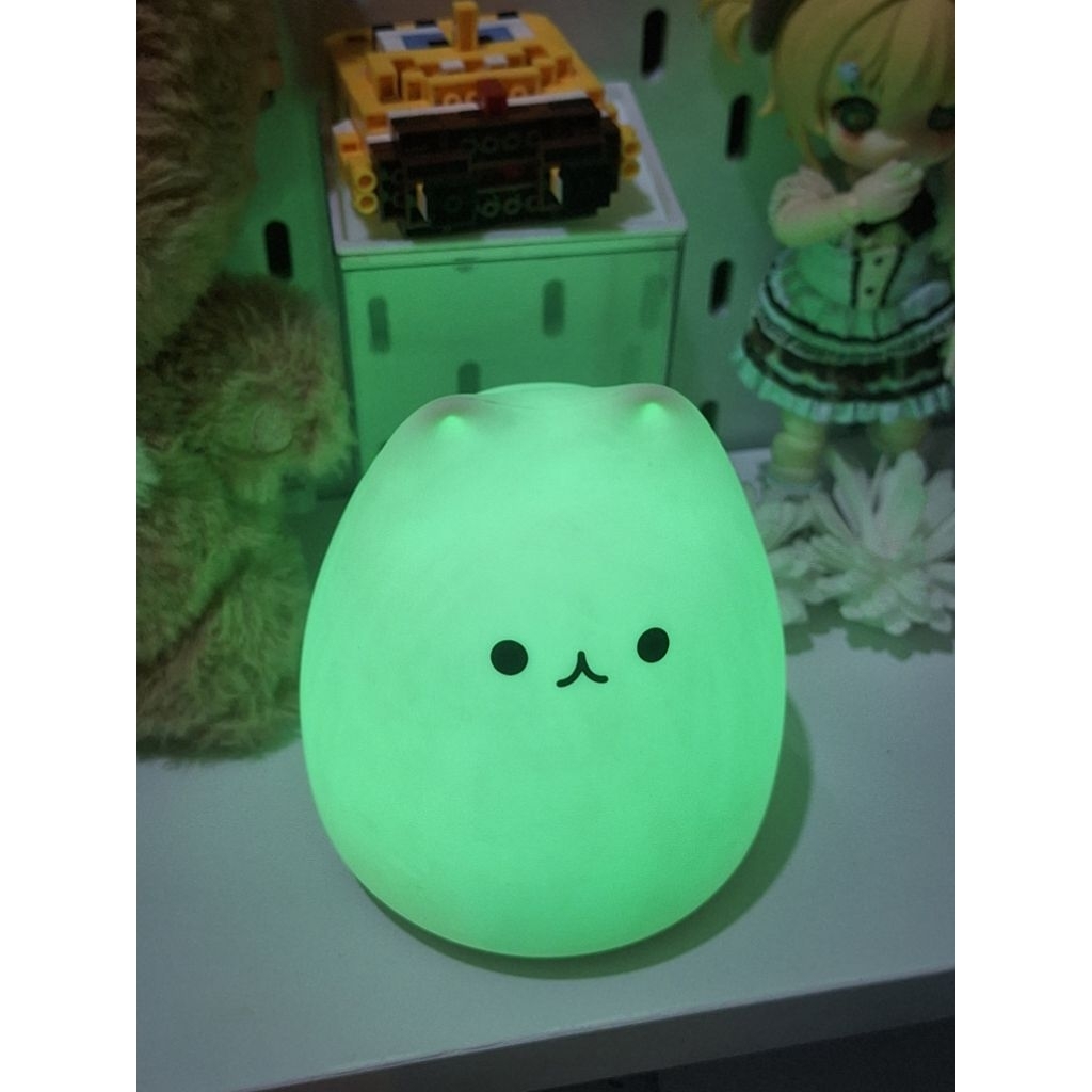 Lampu kucing lucu imut RGB kawaii gaming gamer aesthetic kamar