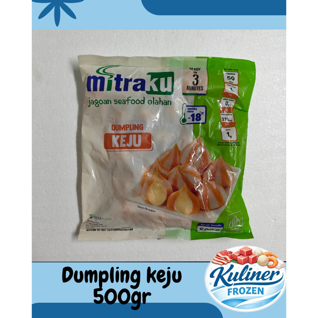 Mitraku Dumpling Keju 500gr | Frozen Food Dumpling