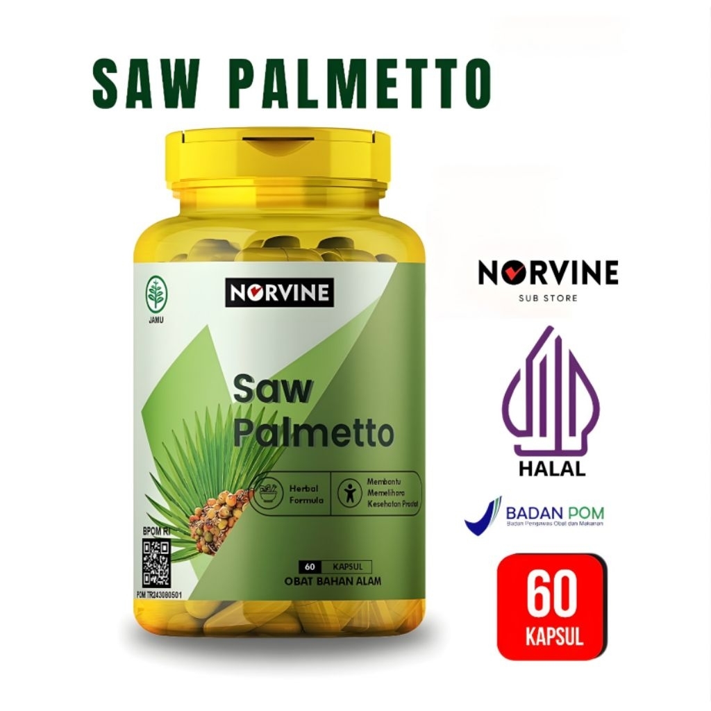 Norvine Saw Palmetto Extract - DHT BlockerAlami (BPOM & Halal)