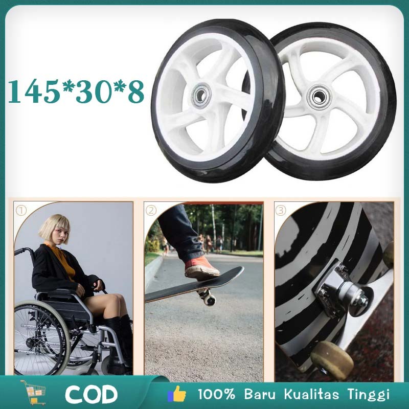 1pc Roda Ban Skuter Injak Roda Kaki Skuter Otoped Ban Karet Depan Belakang Premium Universal 1pc Ped