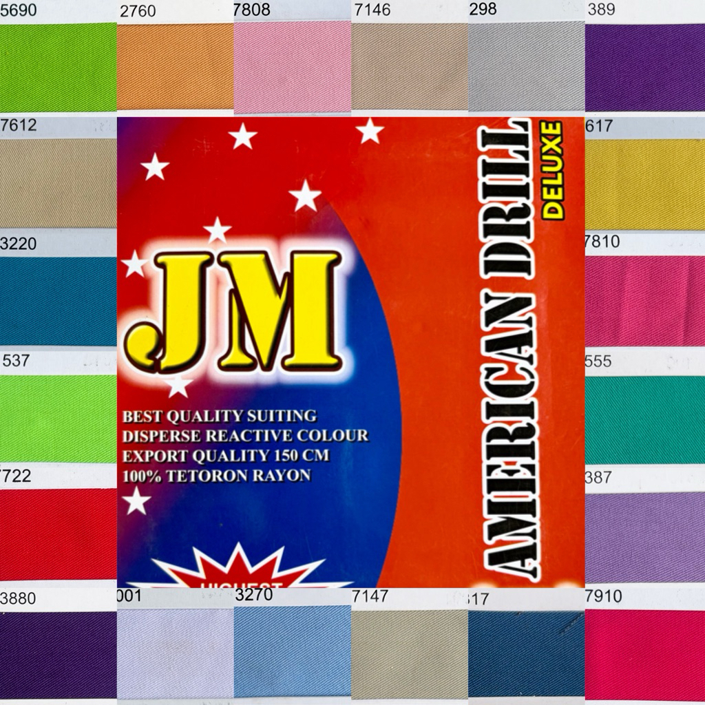 PER METER Kain American Drill Deluxe / Kain Drill Export Quality / Kain Drill 100% Tetoron Rayon