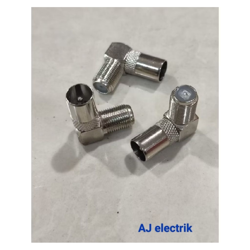 Jack Antena TV L Male Drat Besi Model L. Kualitas terbaik untuk TV anda