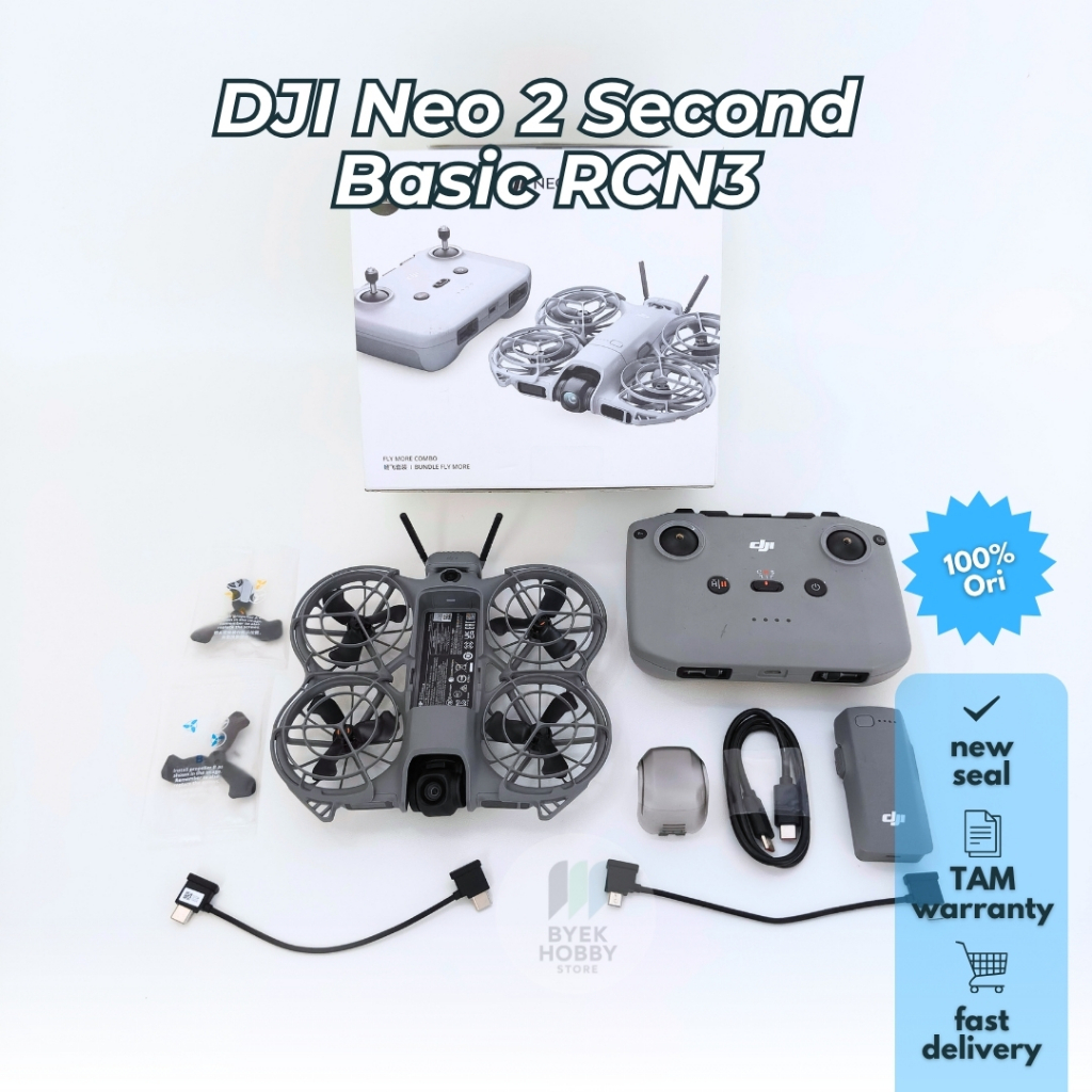 Drone DJI Neo 2 Drone Second Basic With RCN3 (Follow Me Camera Drone 4k High Resolution)