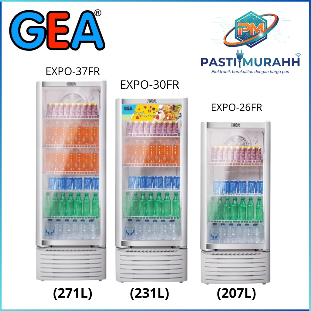 SHOWCASE GEA EXPO-30(222L) SHOWCASE GEA 4 RAK GARANSI 5 TAHUN