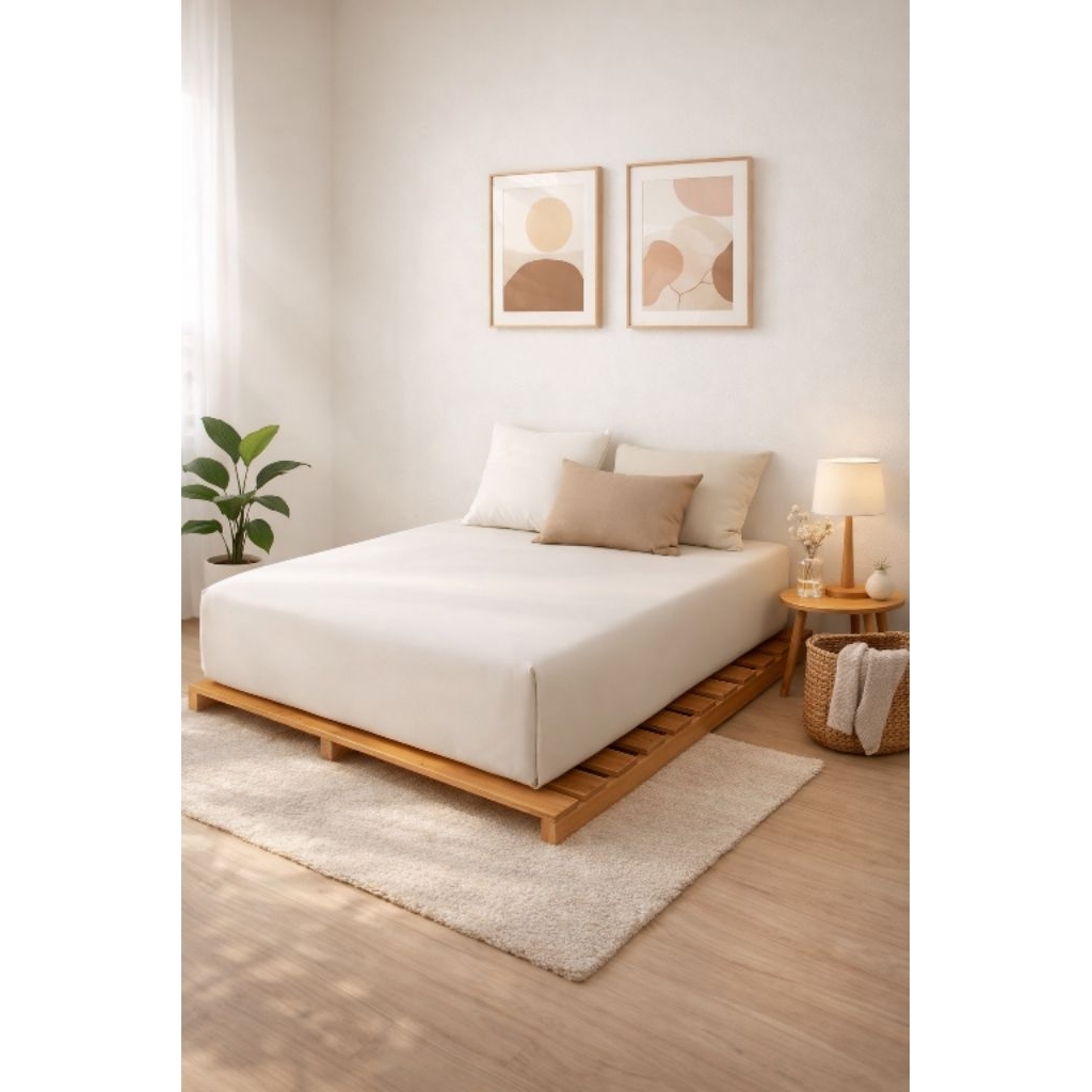 Palet jati belanda Dipan kasur minimalis size king(200cm×200cm×6cm)