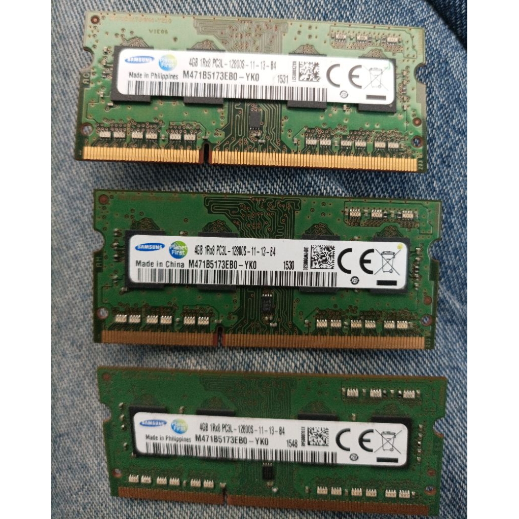 RAM SODIMM DDR3 4GB 1Rx8 PC3L-12800S
