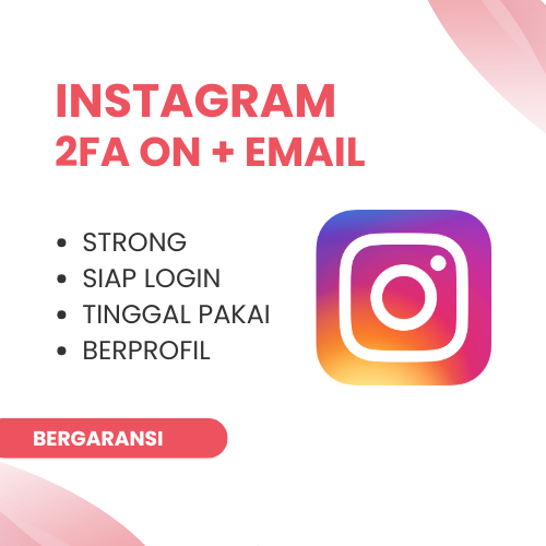 Jual Akun IG Fresh 2FA ON Siap Pakai Bergaransi
