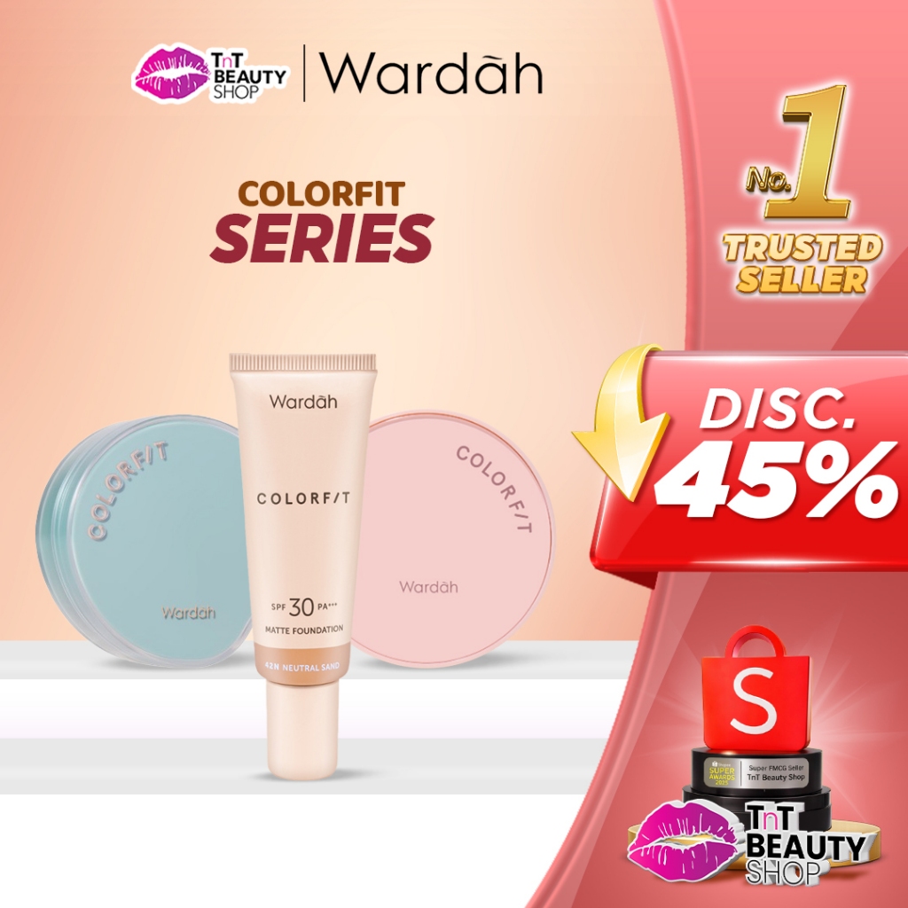 WARDAH Colorfit Series | Velvet Powder Foundation SPF 20 | Foundation Matte | Loose Bedak Tabur | Tn