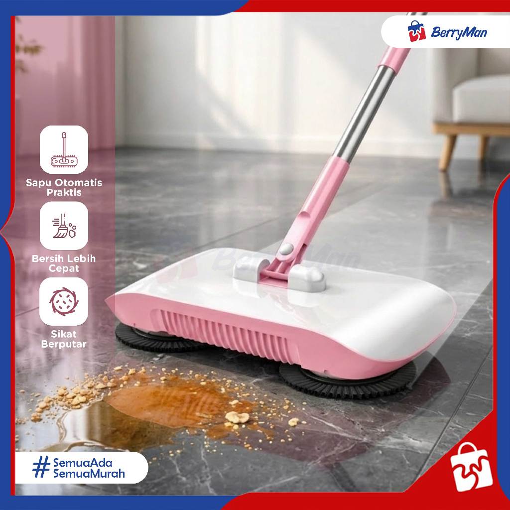 SAPU LANTAI OTOMATIS Ultra Broom Pembersih Debu Dorong Serbaguna