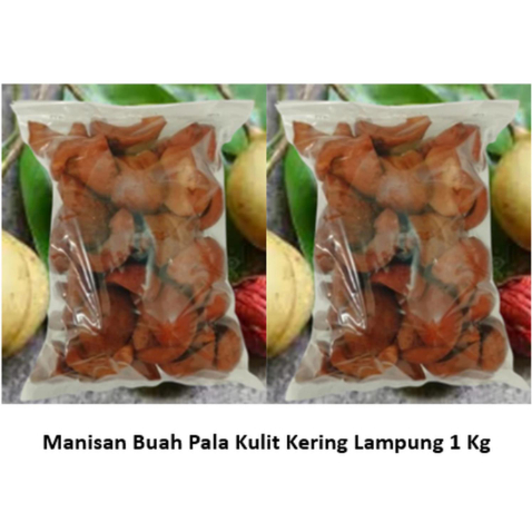 Manisan Pala Kulit Kering Khas Lampung 1 Kg