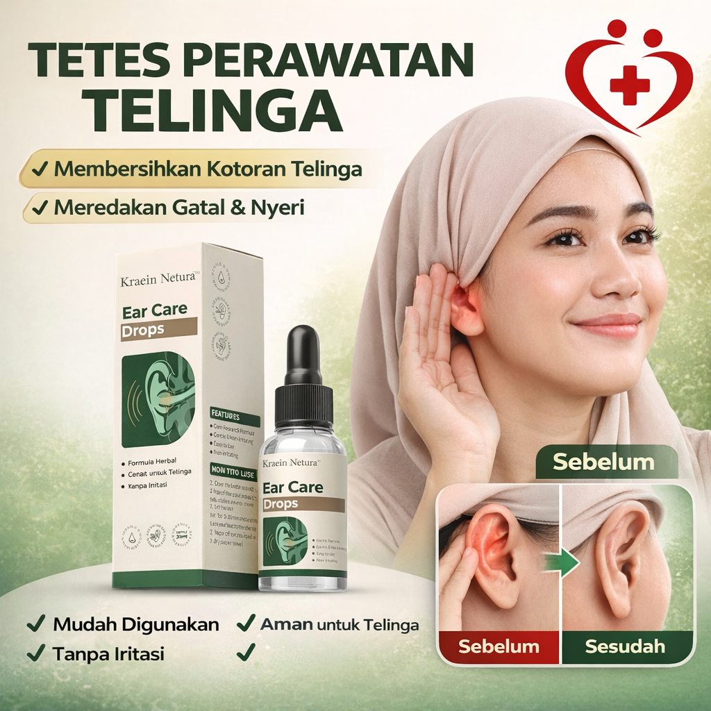 OOUWA Tetes Telinga untuk Kemerahan dan Tinnitus / Tetes Telinga 30 ml / Efektif Mengobati Tinnitus 