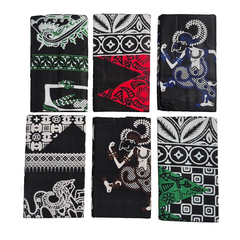 SARUNG SANTRI KATUN KARAKTER / SARUNG HITAM / SARUNG WAYANG - 01