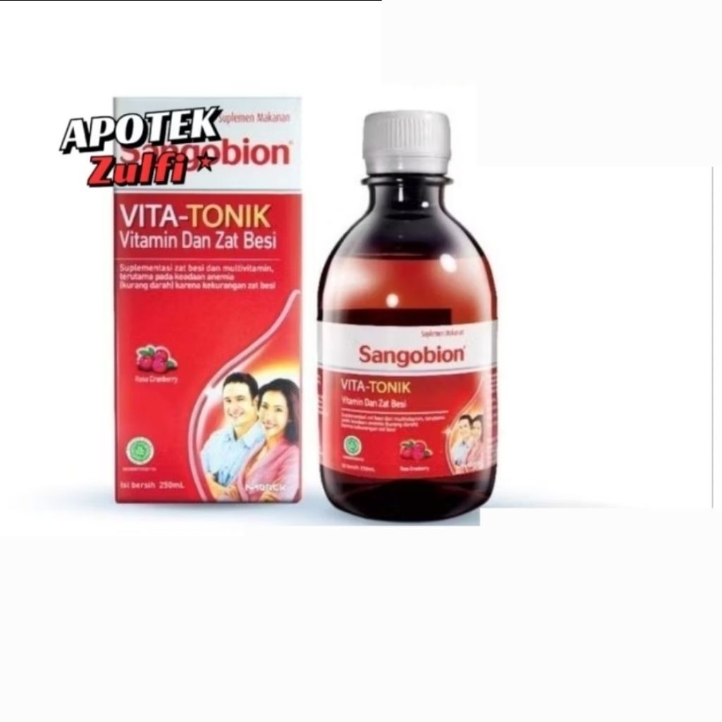 SANGOBION SIRUP 250ML SUPLEMEN PENAMBAH DARAH DEWASA