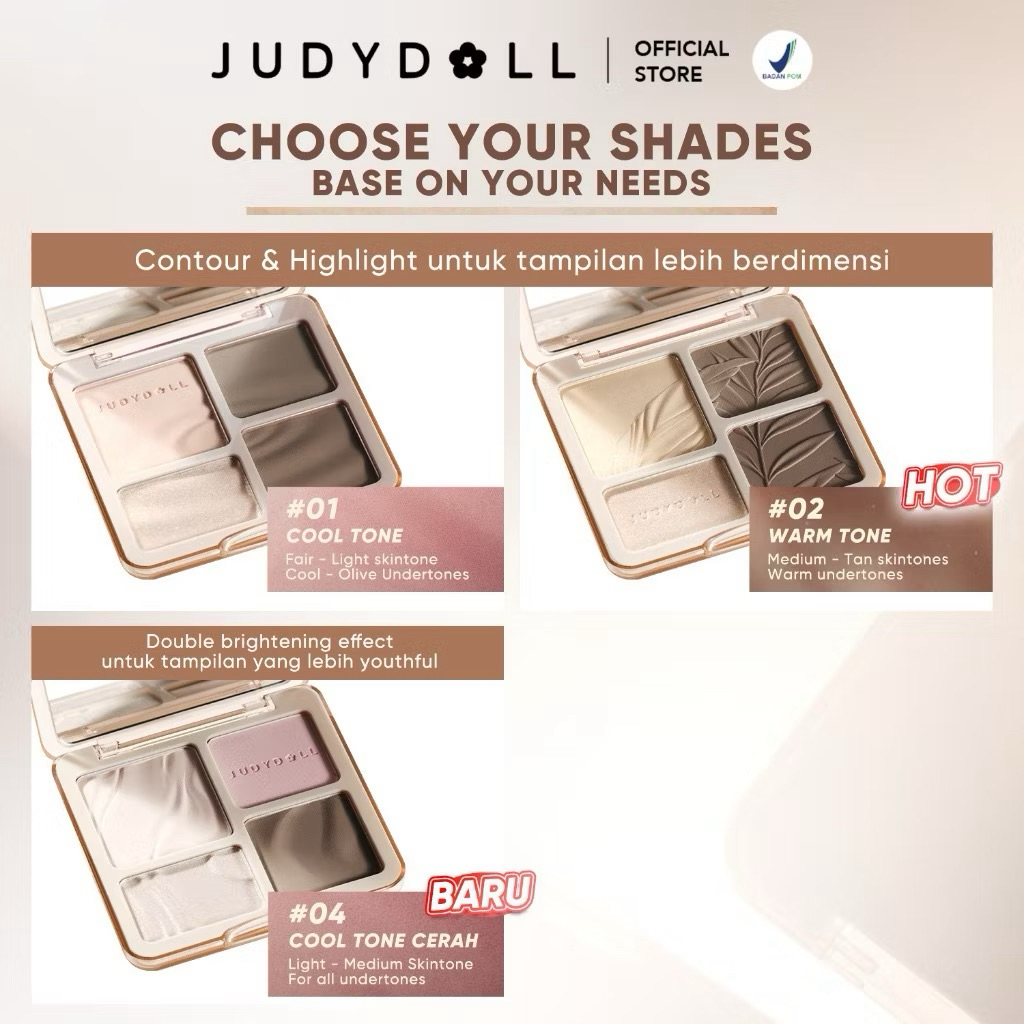 JUDYDOLL Highlight & Contour Pallete