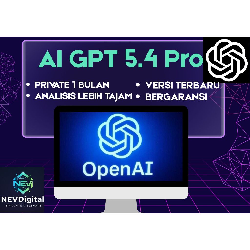 Prompt GPT 5.4 PRO PRIVATE UNLIMITED CHAT 1 Bulan | Support CODEX