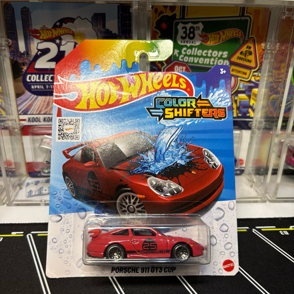 HOTWHEELS COLOUR SHIFTERS PORSCHE 911 GT3 CUP