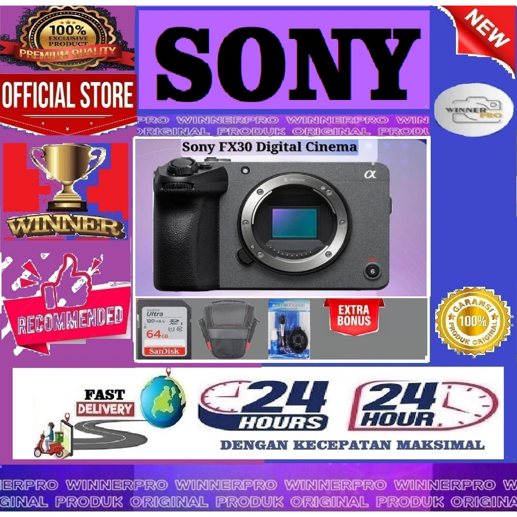Sony FX30 FX-30 Sony F X30 Digital Cinema Camera - Sony FX30