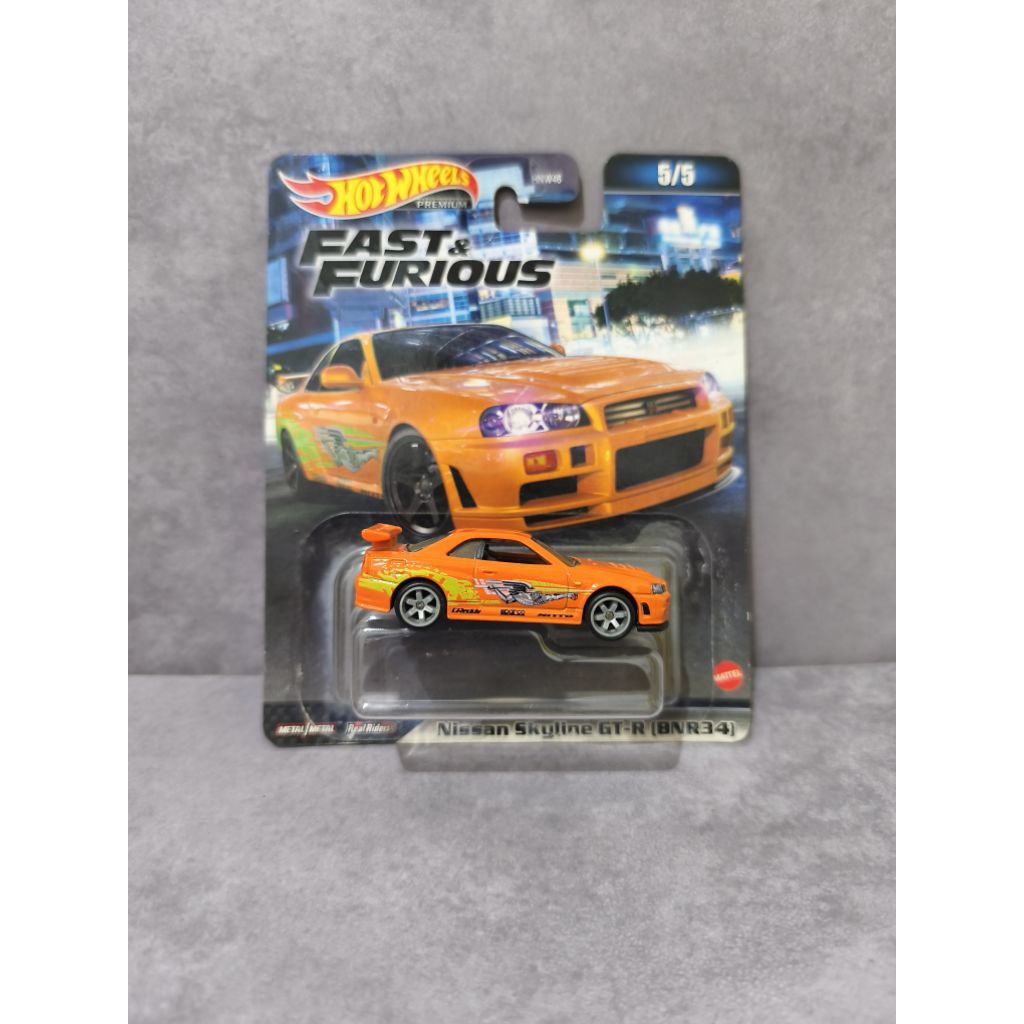 Hotwheels Nissan R34 Fast and furious Premium (lose)