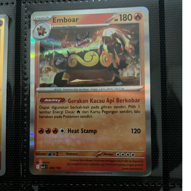 Emboar Ma3 0026/194 Kartu Pokemon Indo