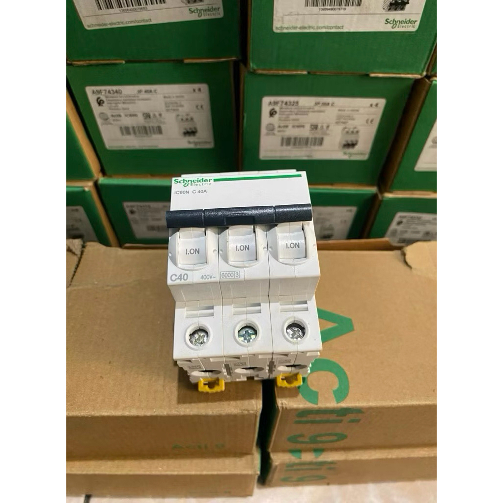 MCB IC60N 40A 3phas ORIGINAL SCHNEIDER BARU GRESS 1000%