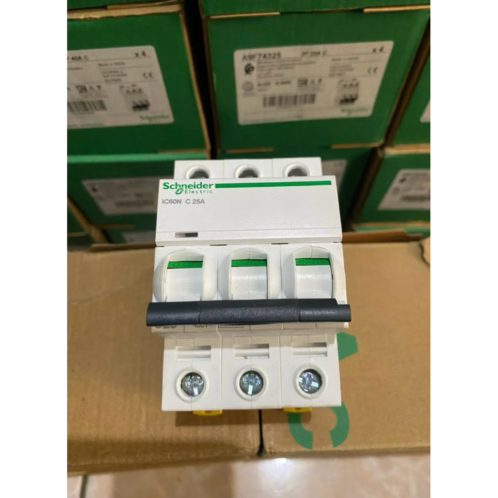 MCB IC60N 25A 3phas ORIGINAL SCHNEIDER BARU GRESS 1000%