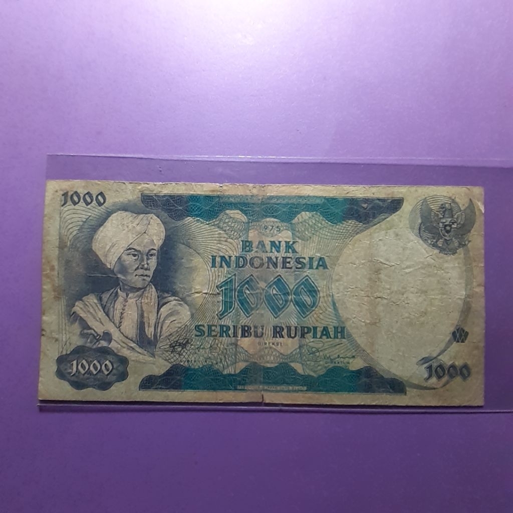 uang kuno 1000 rupiah diponegoro