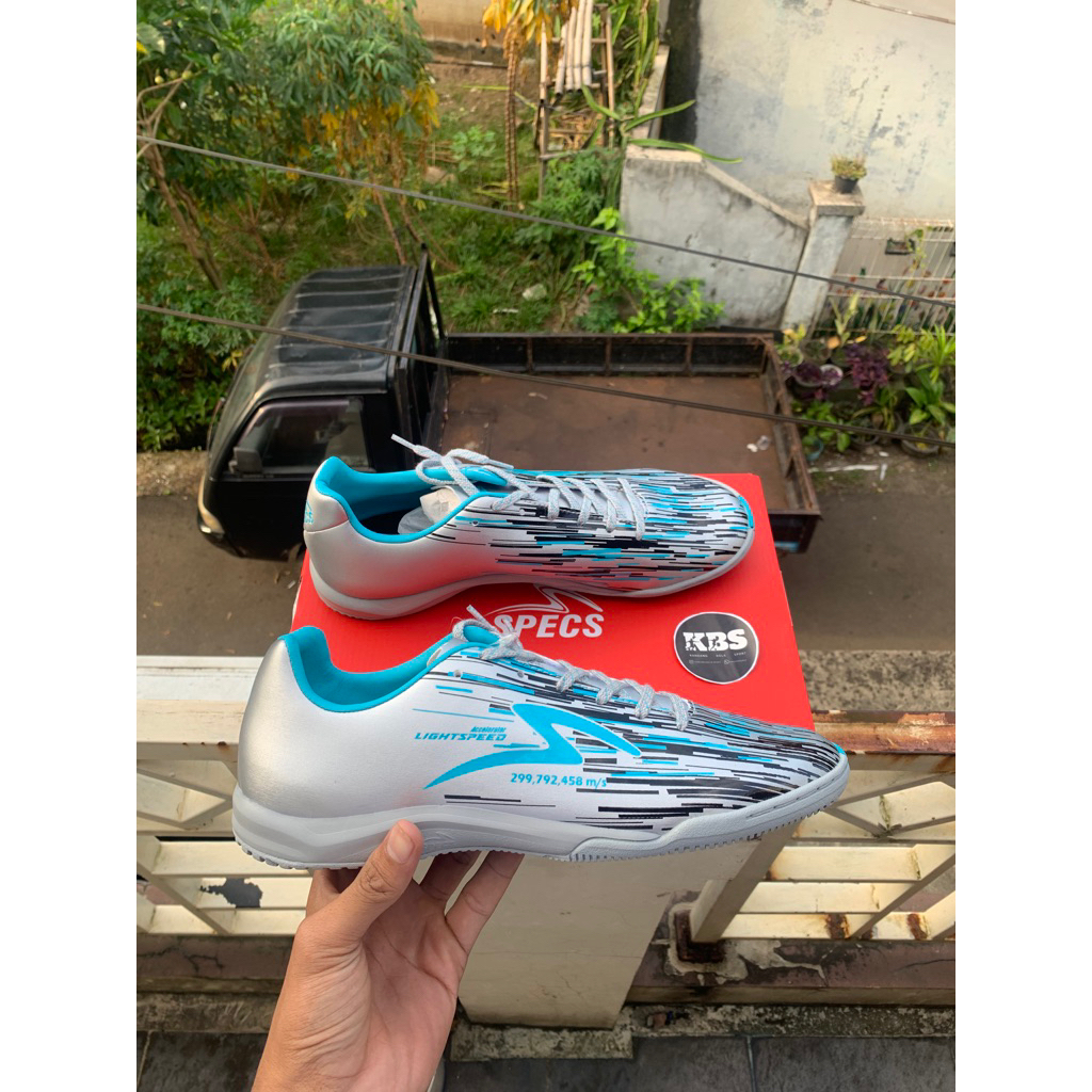 Specs Lightspeed Reborn Silver/Black/Aqua