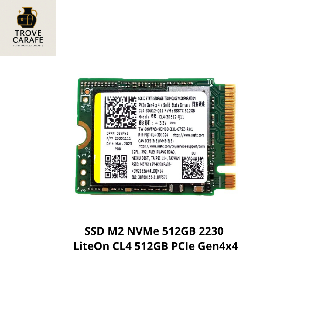 SSD M2 NVMe 512GB 2230 - LiteOn CL4 512GB PCIe Gen4x4