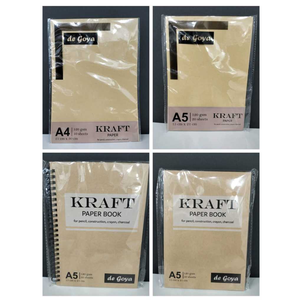 Kertas Kraft/Kraft paper A5/A4 Kertas gambar coklat
