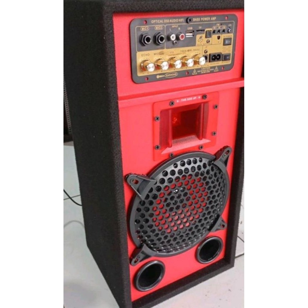 Speaker Rakitan Aktif 12" inc singel+Twitter sudah bluetooth + input Mic Bahan triplek 12mm sudah fu