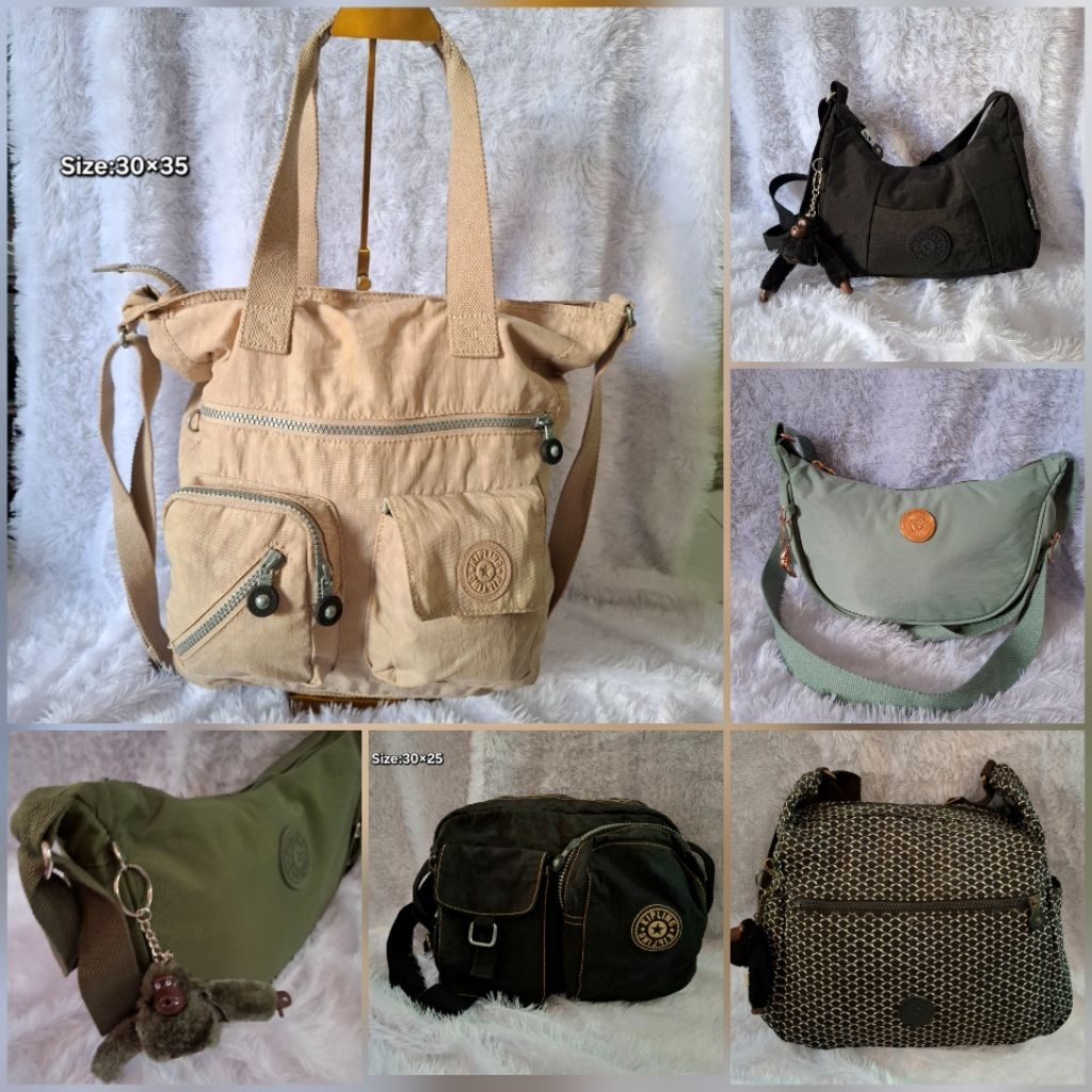 Tas Kipling  - Tas Nilon Selempang Sling Bag/Rnsell - Tas Preloved Wanita