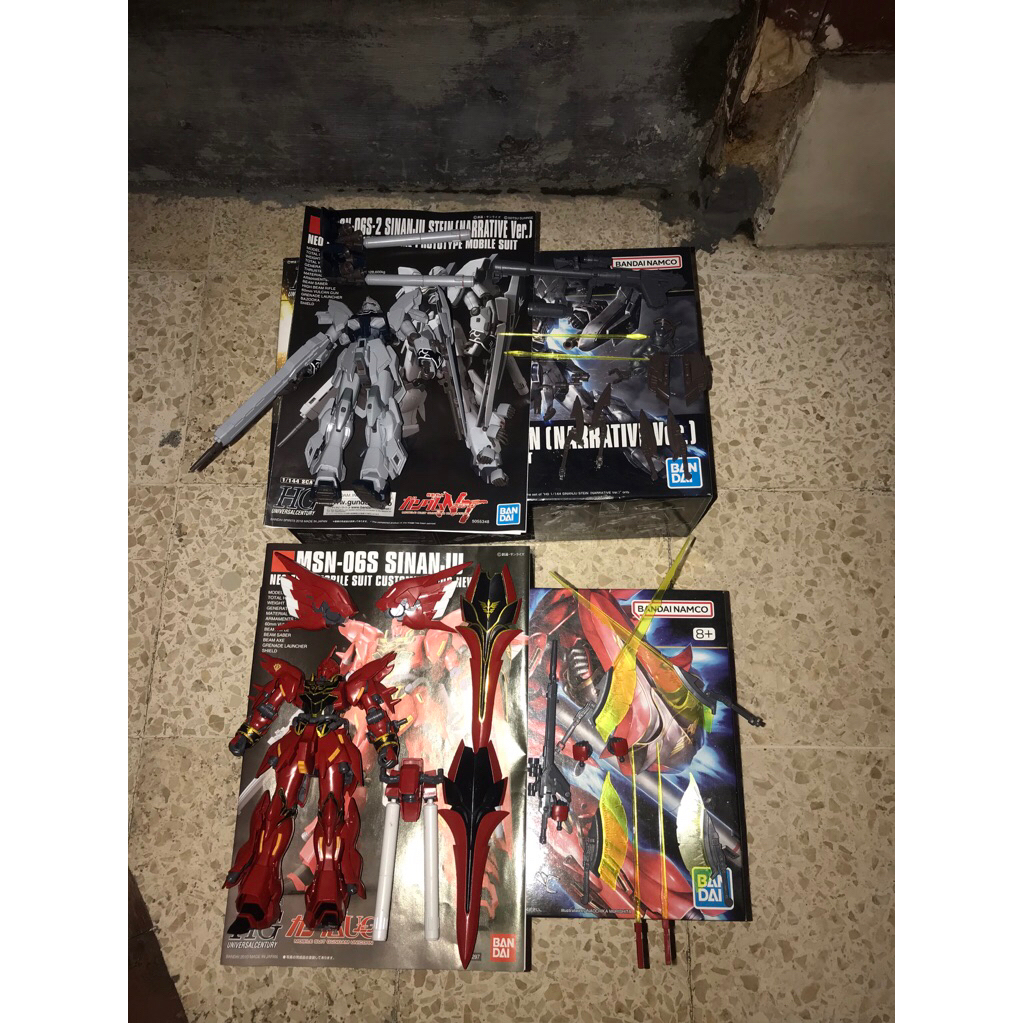 hg bandai 1/144 sinanju & sinanju stein