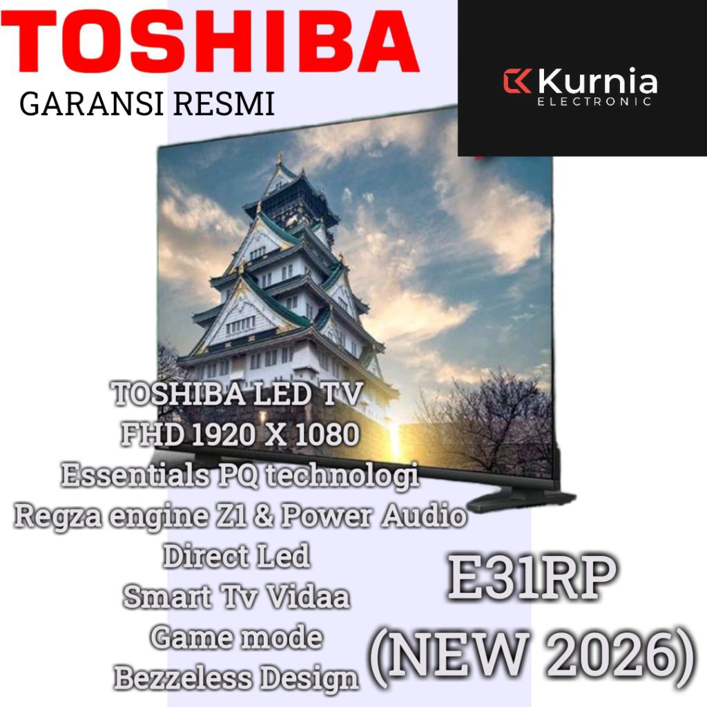 TOSHIBA 43E31RP FHD SMART TV VIDAA 43 inch 2026 Series