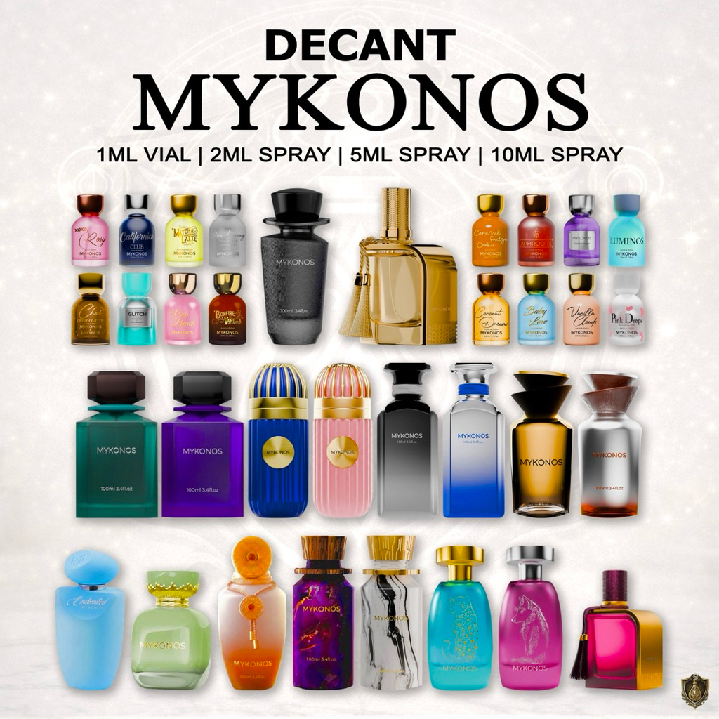 [DECANT] Parfum MYKONOS Original 100% - Share In Bottle Travel Size (1ml Vial | 2ml 5ml 10ml Spray) 