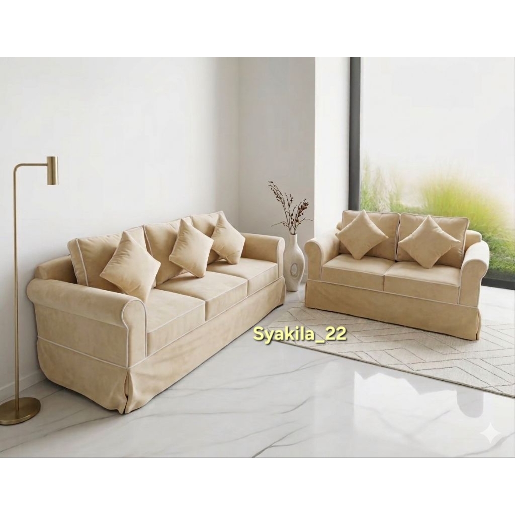 Sofa ruang tamu / Sofa 3 seater dan 2 seater / Sofa Minimalis