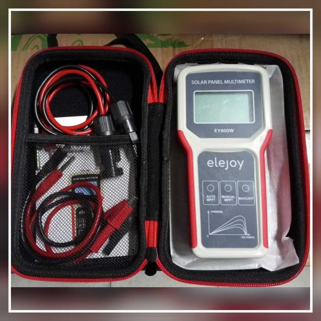 SOLAR PANEL MULTIMETER ELEJOY EY800W MULTITESTER DIGITAL PANEL SURYA