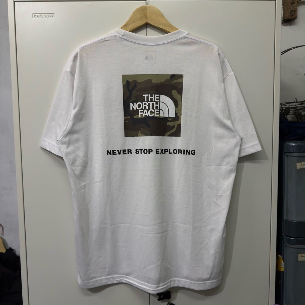 kaos tnf original box logo camo