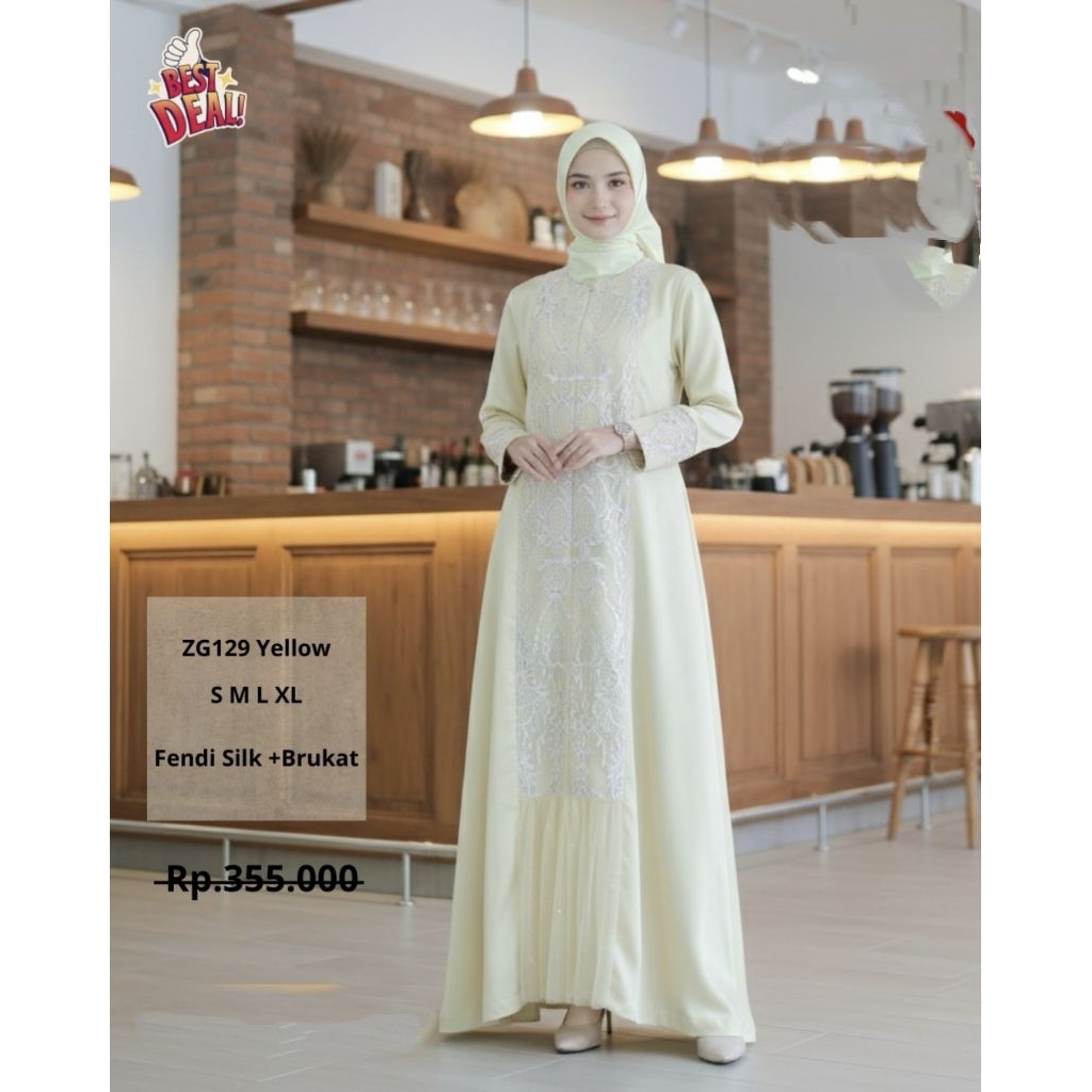 sarimbit gamis zg 129 dan koko zk 129 by zayda