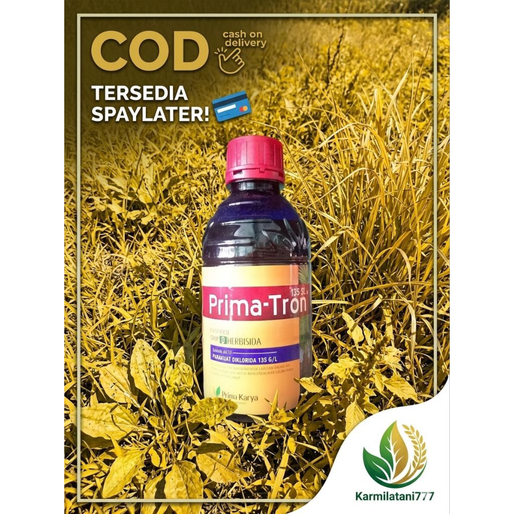 PROMO Racun Rumput Super Murah PRIMA TRON Herbisida Kontak Reaksi Cepat, Gulma Kering Seketika
