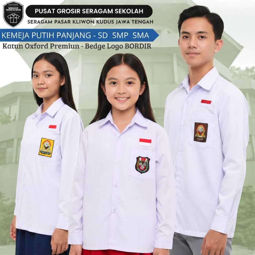 Seragam Sekolah Bilyasa Jaya Lestari SD MI SMP SMA MTS SMK Baju Kemeja Polos Pakaian Anak Perempuan 