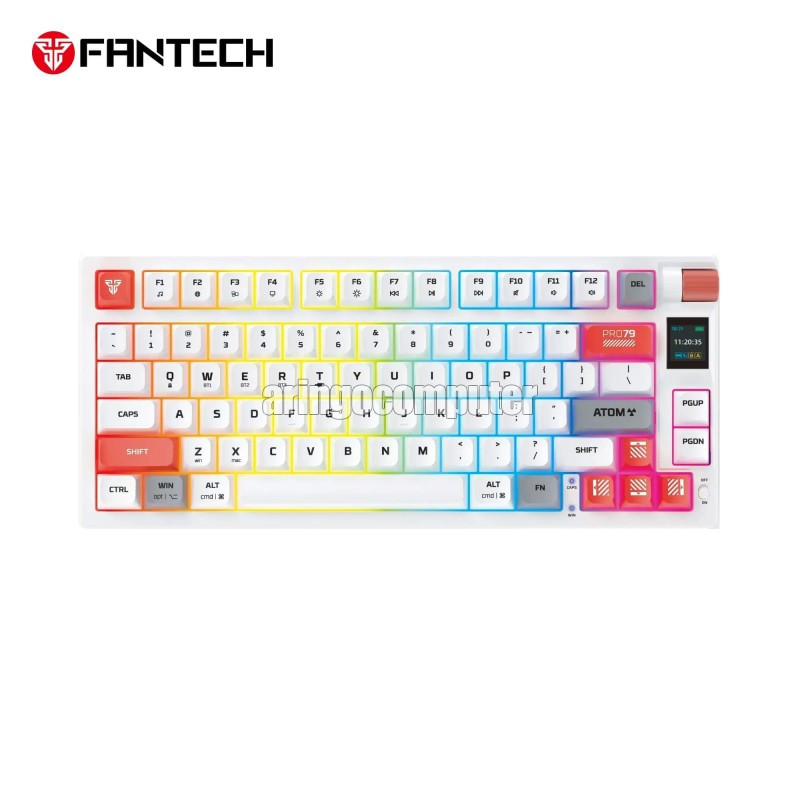 Keyboard Fantech MK-917 ATOM PRO79 MECHANICAL WHITE - RED SWITCH